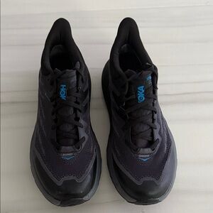 Hoka Black and Gray Athletic Shoes